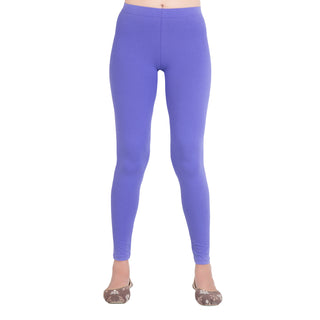 Women Purple Breathable Long Length Legging