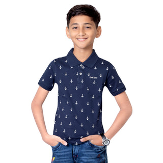 Boys Navy Polo T-Shirt