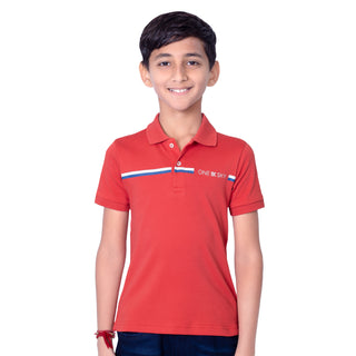 Boys Classic Red Polo T-Shirt