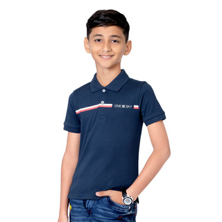 Boys Navy Polo T-Shirt