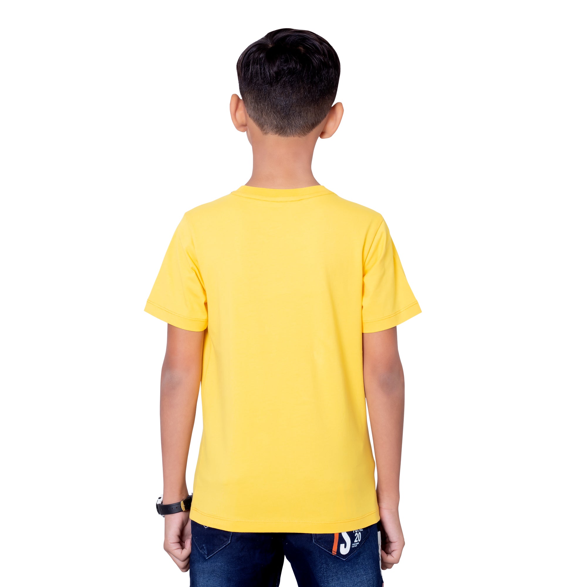 Boys Lee Gold Round Neck T-Shirt