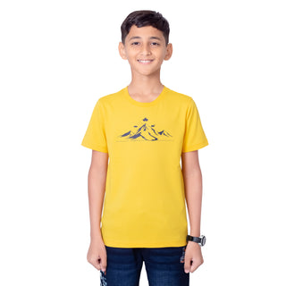 Boys Lee Gold Round Neck T-Shirt