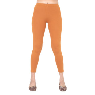 Women Rust Ankle Length Legging