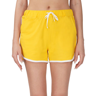 Women Yellow Yoga Shorts