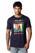 MEN ROUND NECK NIGHT SKY PRINTED T SHIRT