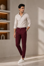 CHOCOLATE TRUFFLE COLOR MEN TROUSER