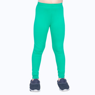 Girls Sport Green Regular Legging