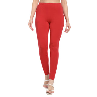 Women Bright Fuchsia Regular Legging