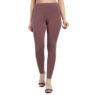 Women Light Brown Regular Legging