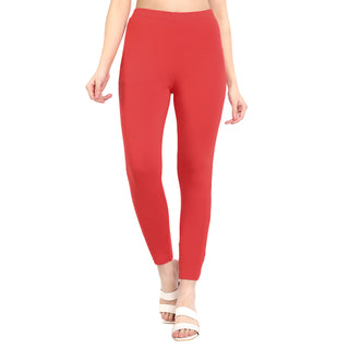 Women Crimson Ankle Length Legging