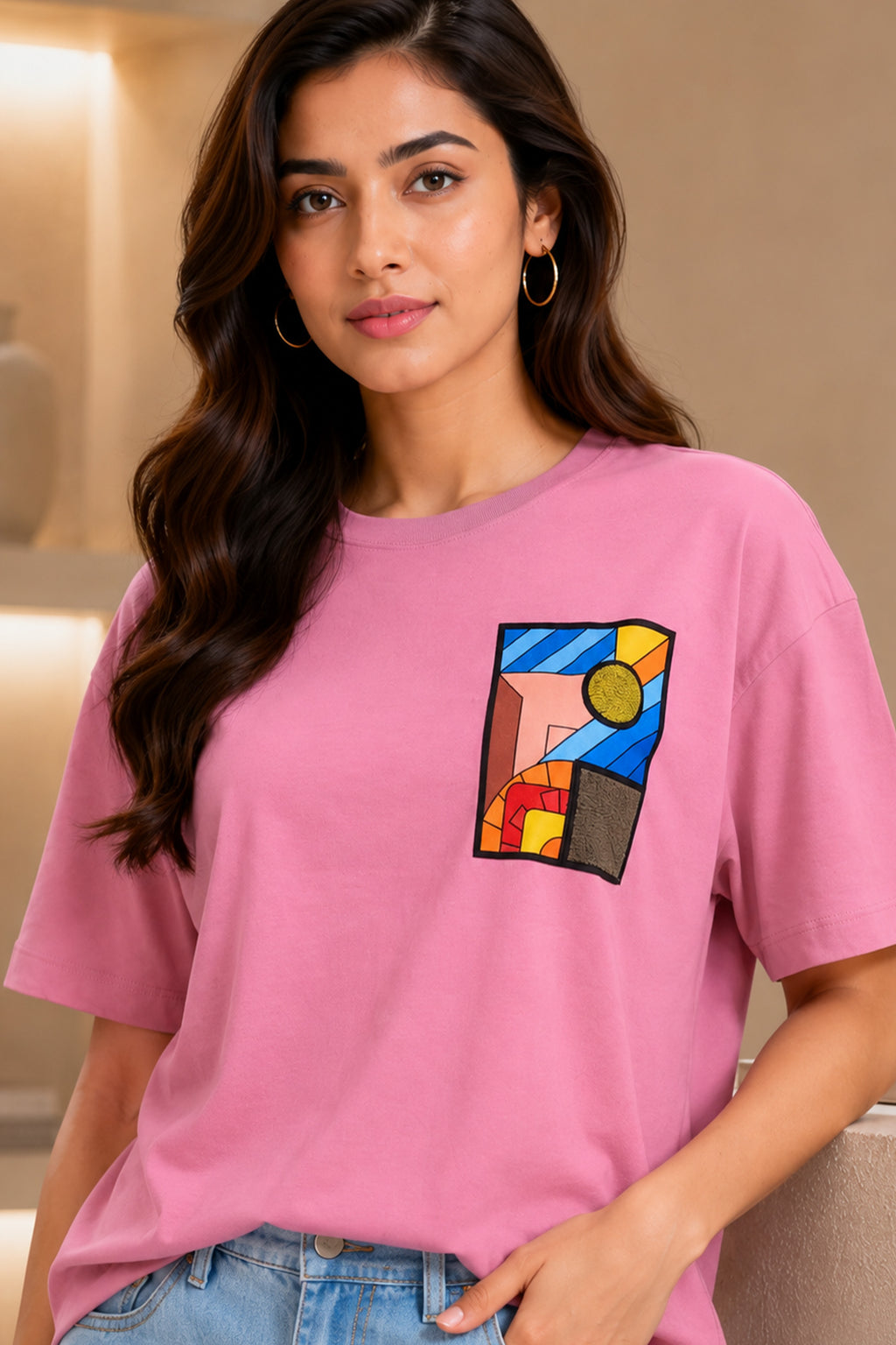 WILD ROSE WOMEN HALF SLEEVE TSHIRT