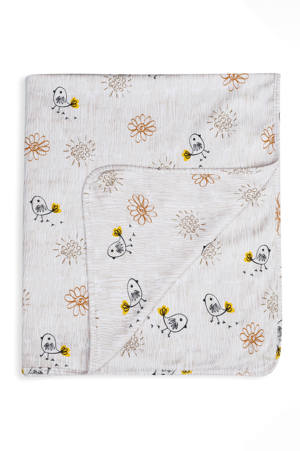 ONE SKY INFANT WHITE AOP PRINTED BLANKET