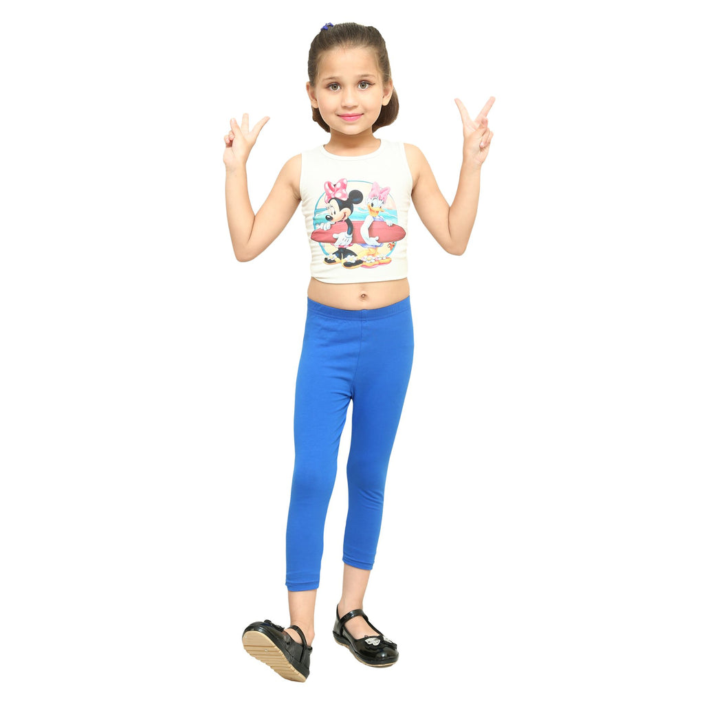 Girls Bright Royal Ankle Length Legging