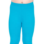 Girls Aqua Ankle Length Legging