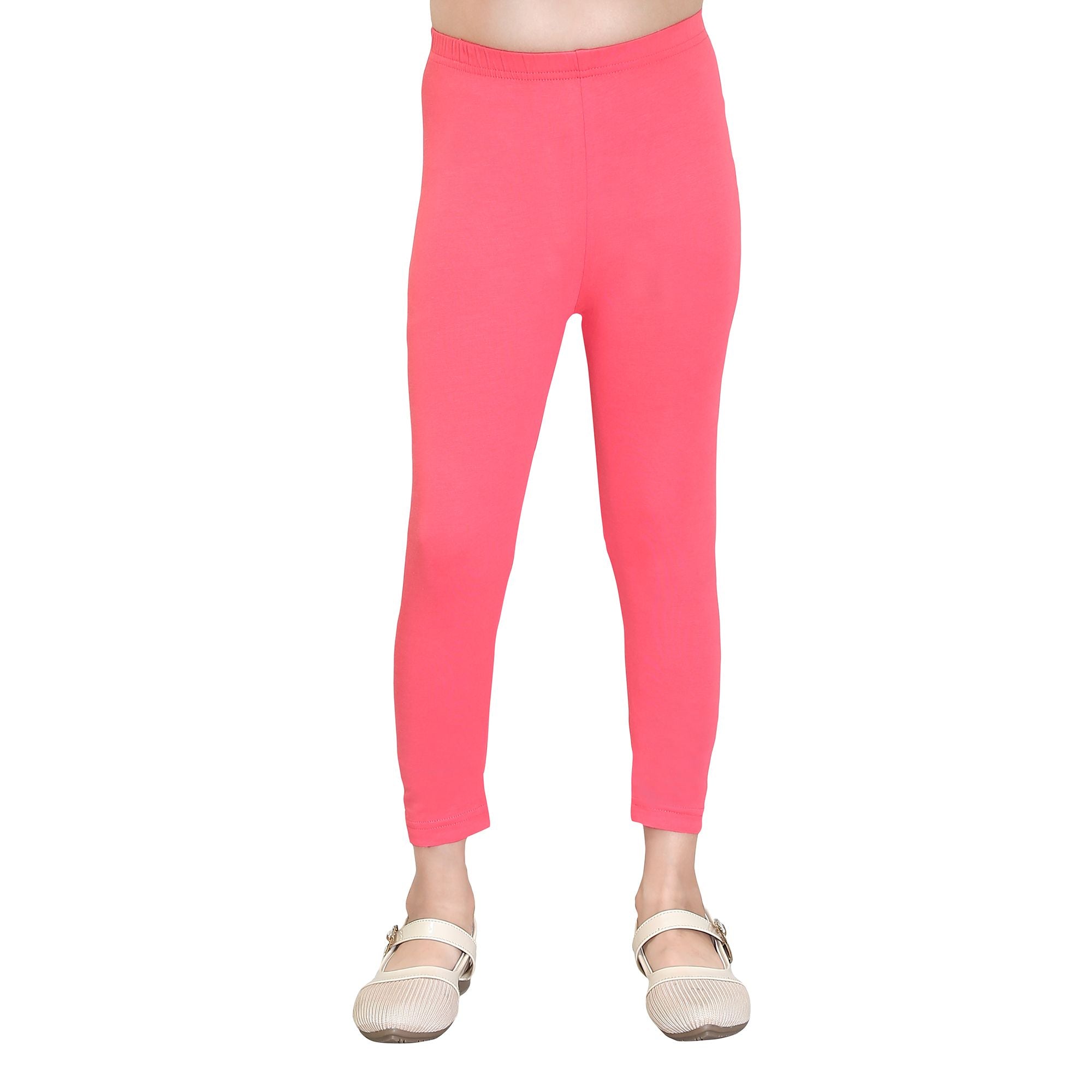 Girls Bubblegum Pink Ankle Length Legging