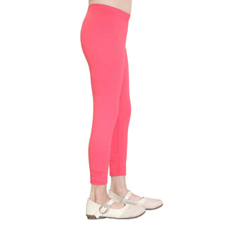 Girls Bubblegum Pink Ankle Length Legging