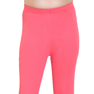 Girls Bubblegum Pink Ankle Length Legging