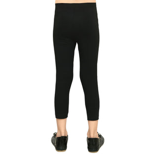 Girls Black Ankle Length Legging