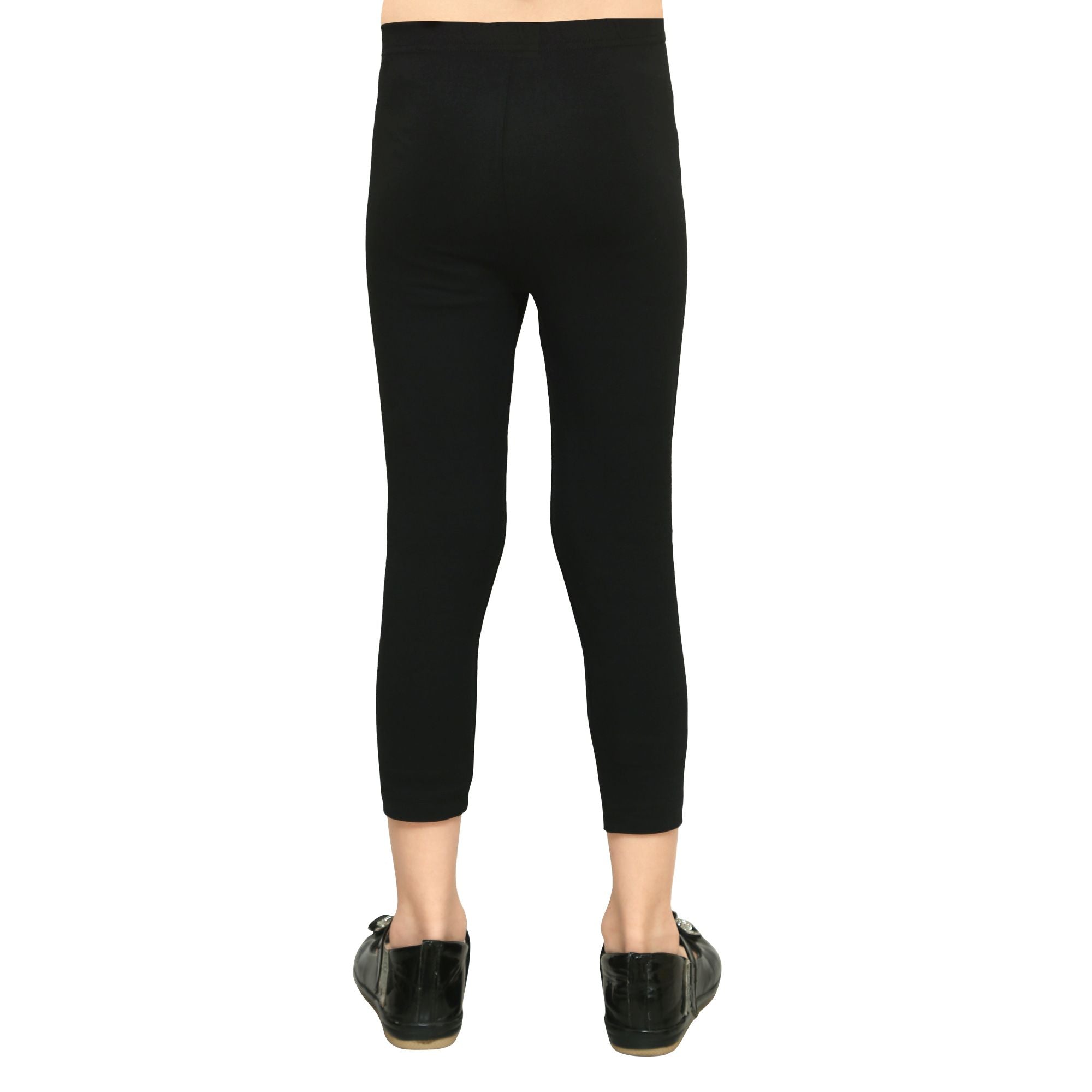 Girls Black Ankle Length Legging