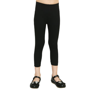 Girls Black Ankle Length Legging