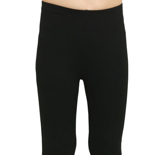 Girls Black Ankle Length Legging