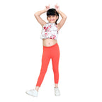 Girls Coral Ankle Length Legging