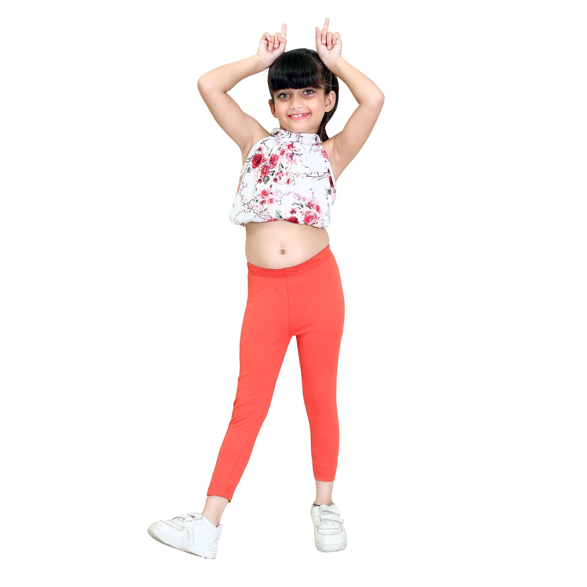 Girls Coral Ankle Length Legging