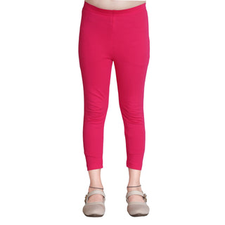 Girls Dark Fuchsia Ankle Length Legging