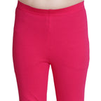 Girls Dark Fuchsia Ankle Length Legging