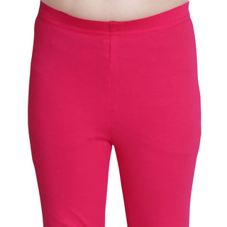 Girls Dark Fuchsia Ankle Length Legging