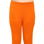 Girls Dark Orange Ankle Length Legging