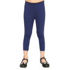 Girls Electric Blue Ankle Length Legging