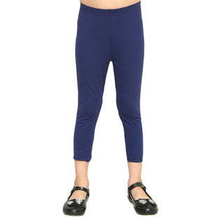 Girls Electric Blue Ankle Length Legging