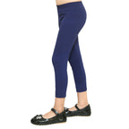 Girls Electric Blue Ankle Length Legging
