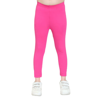 Girls Fuchsia Ankle Length Legging