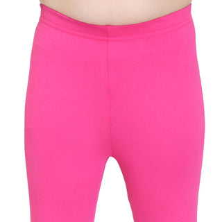 Girls Fuchsia Ankle Length Legging