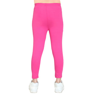 Girls Fuchsia Ankle Length Legging