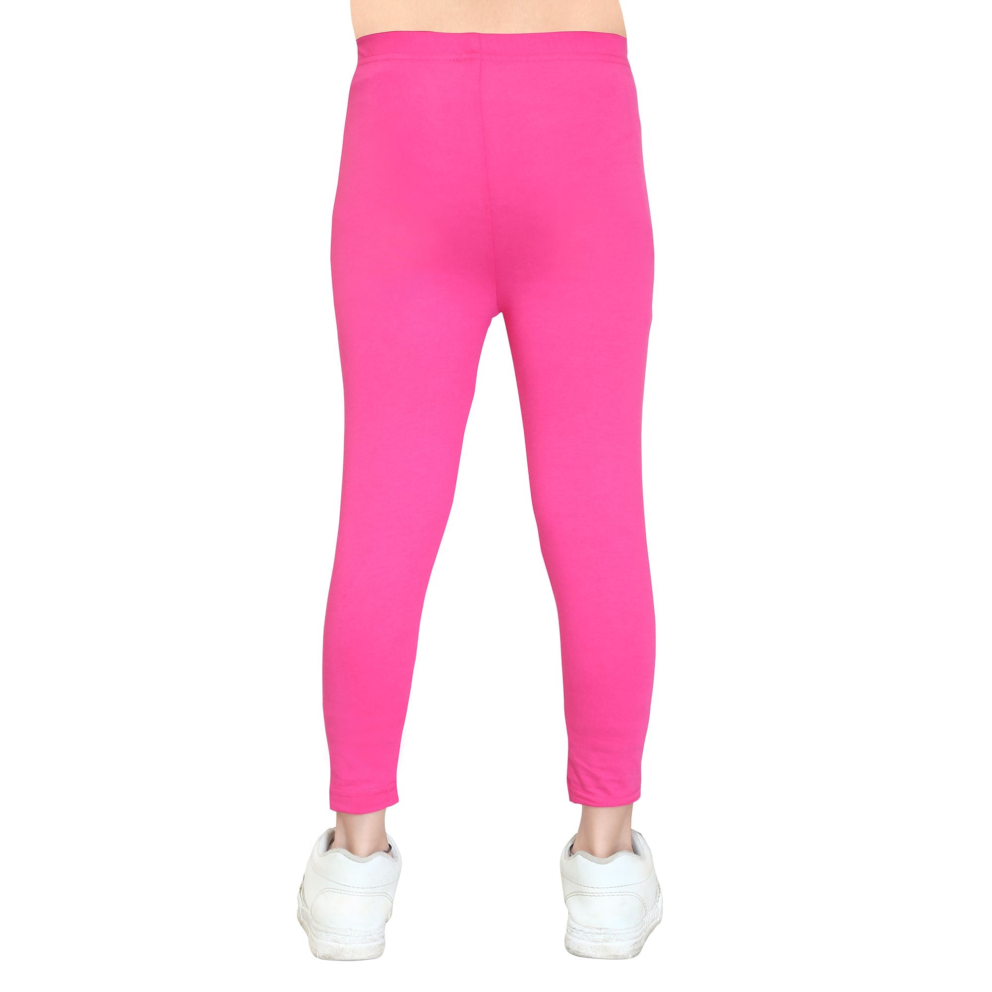 Girls Fuchsia Ankle Length Legging