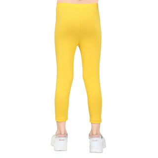 Girls Gold Ankle Length Legging