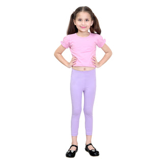 Girls Lilac Ankle Length Legging