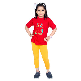 Girls Mari Gold Ankle Length Legging