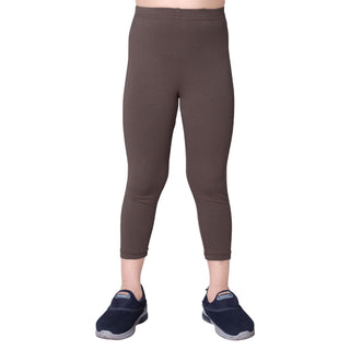 Girls Mid Brown Ankle Length Legging