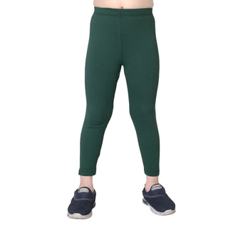 Girls Moss Green Ankle Length Legging