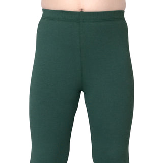 Girls Moss Green Ankle Length Legging