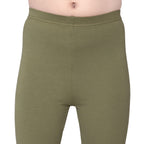 Girls Olive Ankle Length Legging