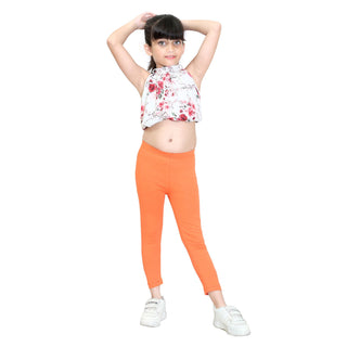 Girls Rust Ankle Length Legging