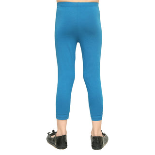 Girls Teal Ankle Length Legging