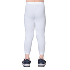 Girls White Ankle Length Legging