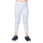 Girls White Ankle Length Legging