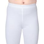 Girls White Ankle Length Legging